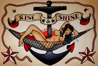 Sailor Jerry Rise Shine Tattoo