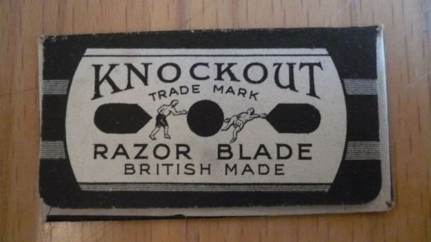 Knockout Razor Blade back view