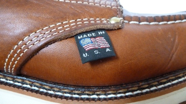 Thorogood Moc Toe boots flag USA