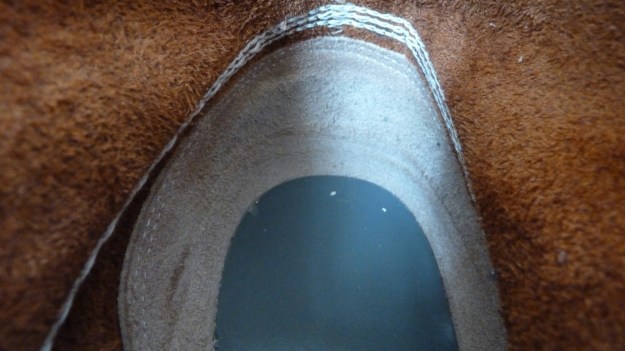 Thorogood Moc Toe boots heel inside 