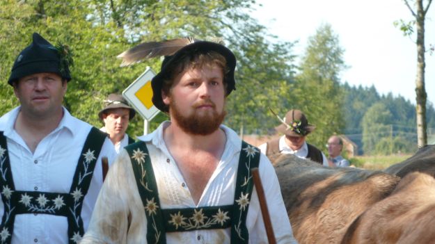 Viehscheid-Maierhöfen 2011 one of the "cowboys" with a great beard