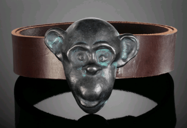 monkey belt buckle
