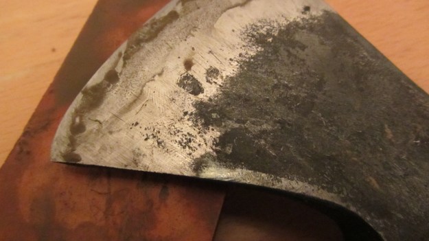 Gränsfors Bruks Wildlife Hatchet sharpening on wetstone