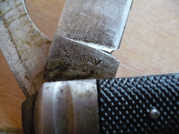 italian sailor knife - simav napoli signature and screw opener