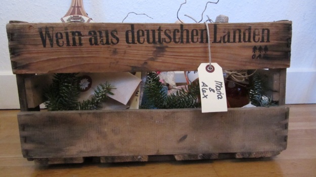 wein aus deutschen landen box full of x-mas presents for maria & alex