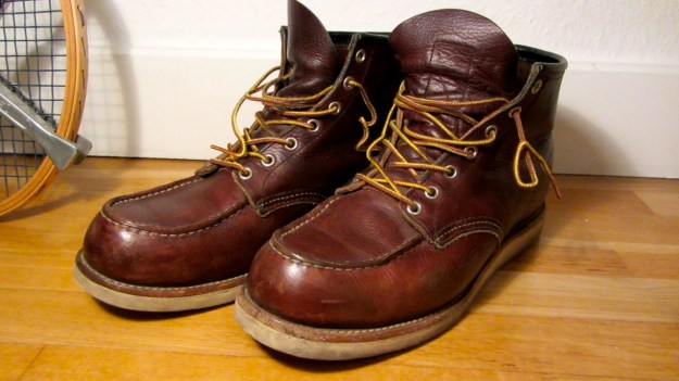 Red Wing boots 8138 moc toe brown used 6 inch Irish setter