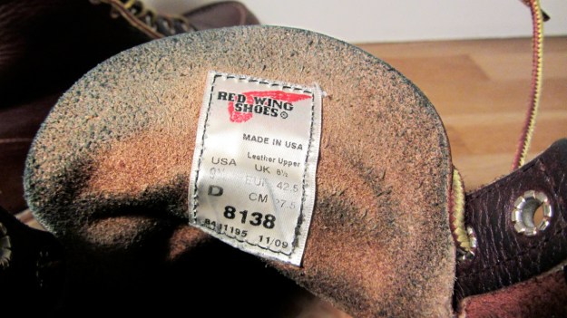 Red Wing boots 8138 moc toe brown used 6 inch Irish setter label