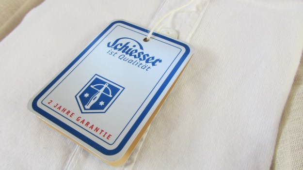 schiesser revival karl heinz white longsleeve logo leaflet