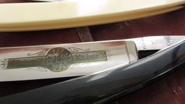 straight razor blade collection bismarck, solingen, kober, buntenbach the kober 