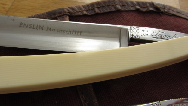 straight razor blade collection bismarck, solingen, kober, buntenbach the tambour