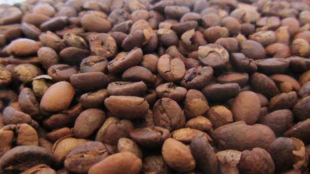 here my fresh home roasted coffee beans