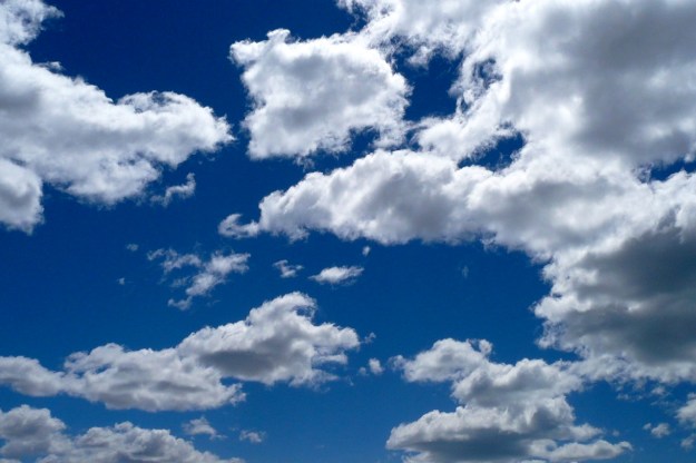 beautiful argentina - the blue sky with clouds