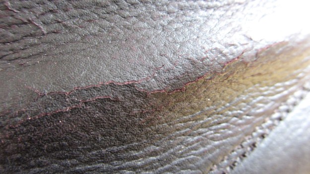 Swedish Army boots from 1943 after the resole more cracks in the leather