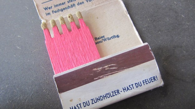 vintage matchsticks german - hast du zündhölzer hast du feuer