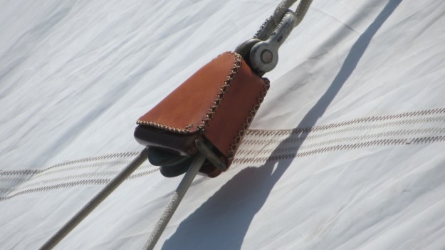 Moonbeam IV Yacht detail leatherwork