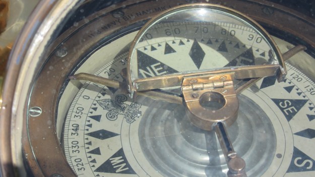 Moonbeam IV Yacht - detail compass