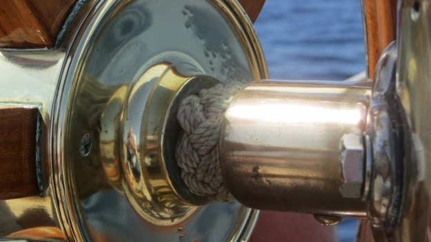 Moonbeam IV Yacht shining brass