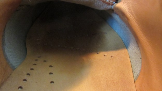 Red Wing Shoes Oxford 3112 – insole and detail of the inside of the shoe