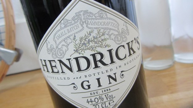 Hendrick´s Gin Label macro
