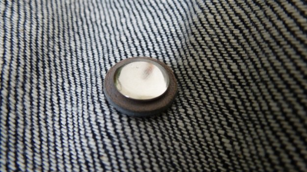 Denim Chore Coat by Tellason as workwear - reenforce buttons