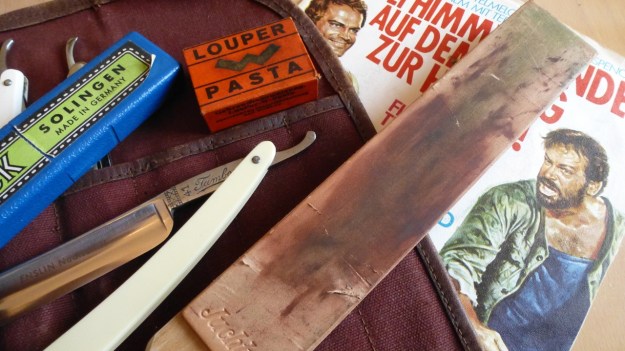 straight razor stromp - leather side a bit fucked up