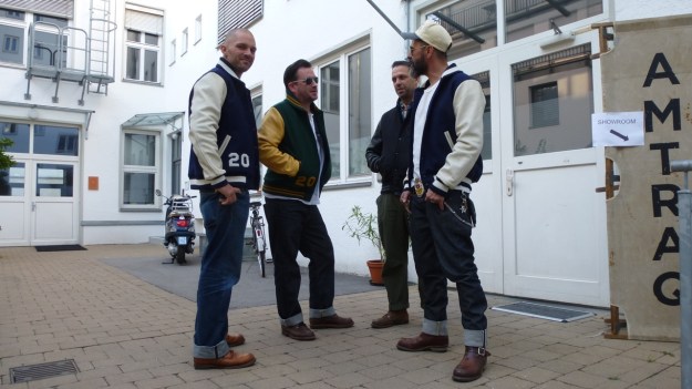 Amtraq and Merz b. Schwanen Showroom Munich - Dehen Baseball Jackets