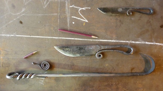 Learn to forge with mastersmith Tom Carstens - final products