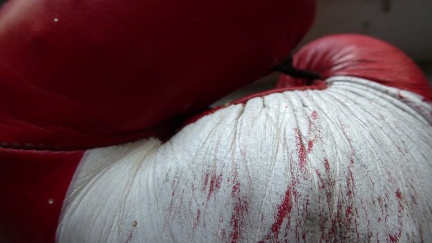 undusting my homegym - boxing gloves