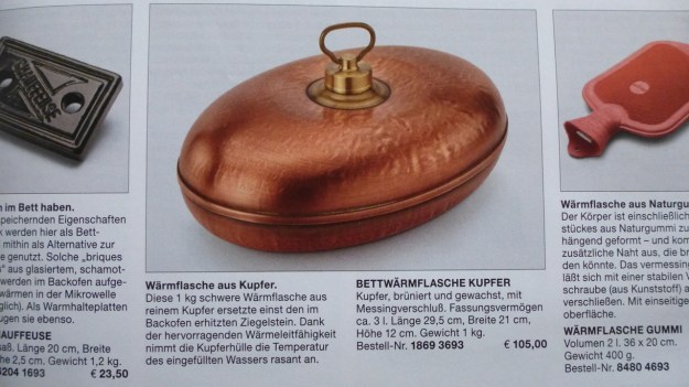 Manufactum Nr. 25 Summer 2012 personal highlights -  kupfer wärmflasche   