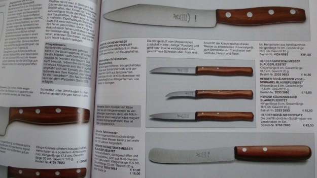 Manufactum Nr. 25 Summer 2012 personal highlights - herder windmühlen knifes