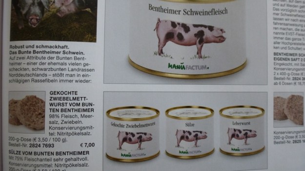 Manufactum Nr. 25 Summer 2012 personal highlights - bentheimer pork