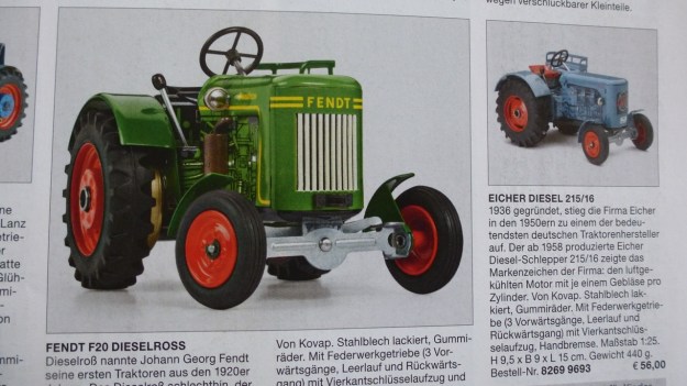 Manufactum Nr. 25 Summer 2012 personal highlights - toy fendt tractor
