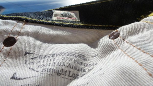 Tellason Ankara Jeans - white oak cone mills label