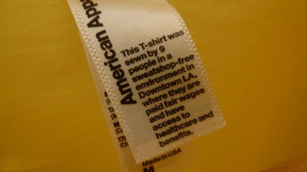 Defend Lance - Pedal Pushers T-Shirt american apparel care label