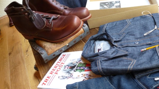 Ecke32 Manufacture Store Konstanz - tellason topper denim shirt, wolverine 1000 mile boots, and the heritage magazine