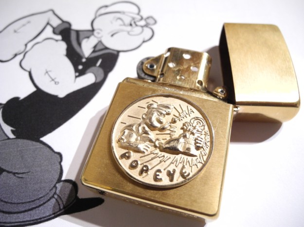 Popeye Zippo by Feinschmuck brass shiny