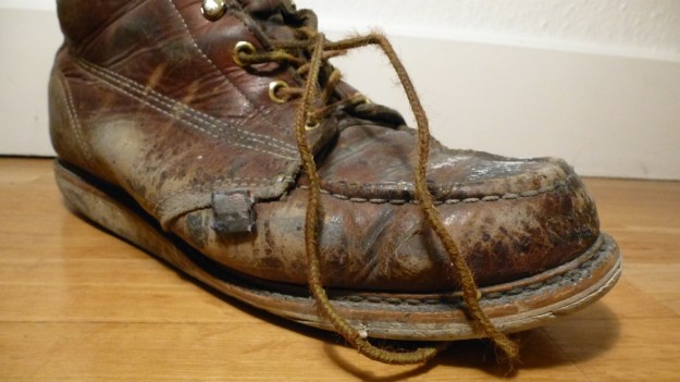 Thorogood Work American Hertitage Moc toe boot toes 