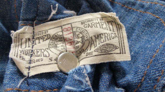 vintage lee denim shirt - label 813615 United Workers Garment America 