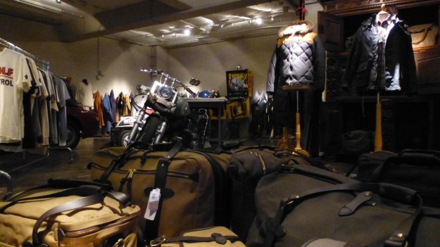 B-74 Frankfurt filson bags and motorbike