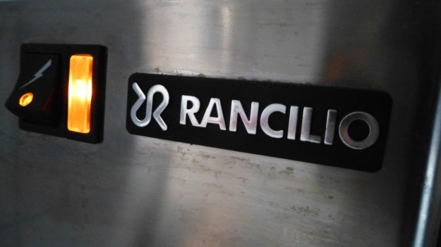 Homeroasted coffee and fresh bread - rancilio silvia