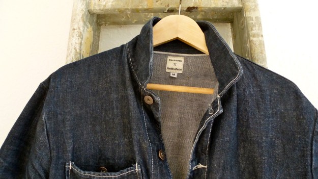 Tellason Chore Coat - Coverall Jacket denim neck and colar area