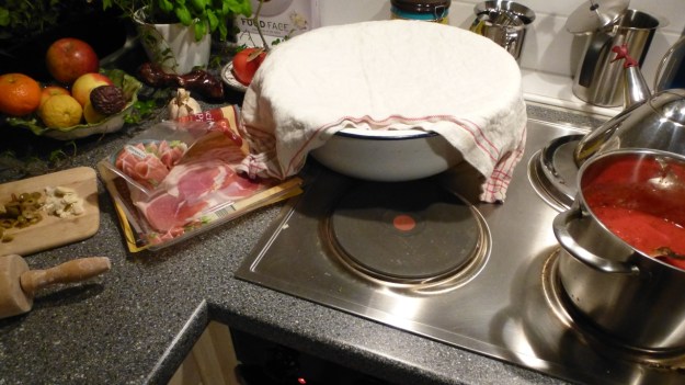 Bread and Pizza Workshop dough rising