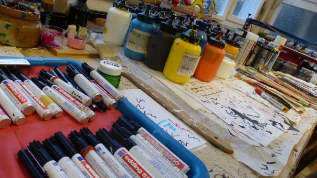 Visiting the King - Helmut King Artist