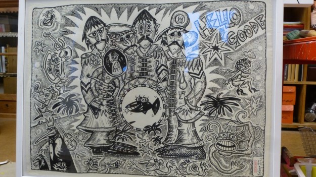 Visiting the King - Helmut King Artist