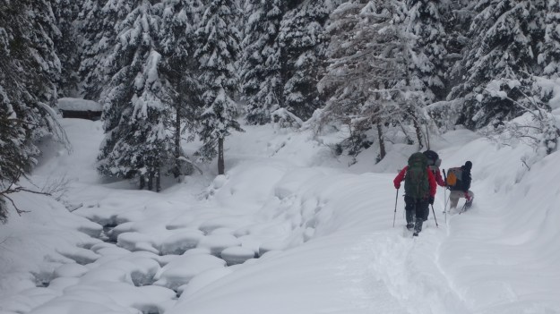 St. Anton - Heilbronner Hütte snoeshoe trip