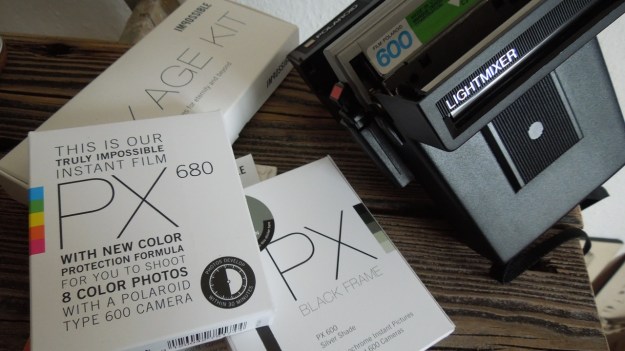 Polaroid Light Mixer 630 camera with impossible film