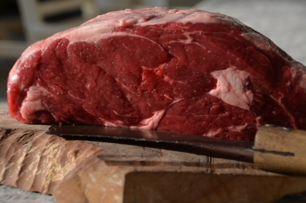 rib eye and waffles barbecue