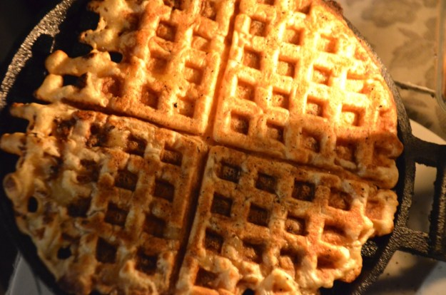 rib eye and waffles barbecue