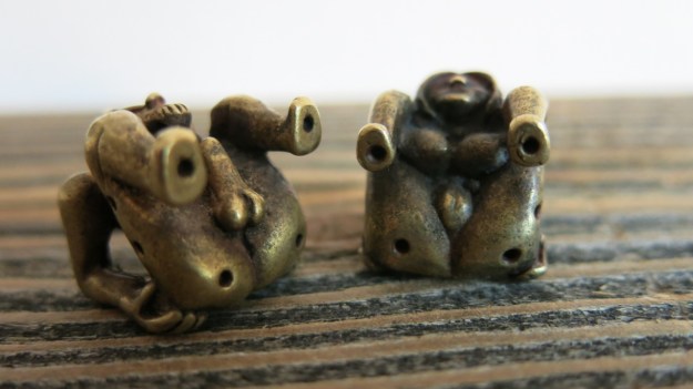 ancient roman or viking bronze dices