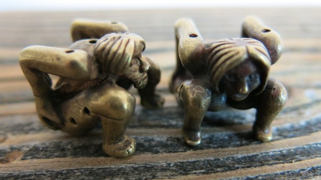 ancient roman or viking bronze dices